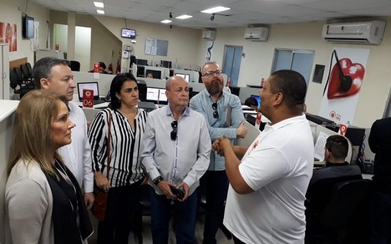 Central Samu Baixada recebe visita técnica da equipe de Nilópolis