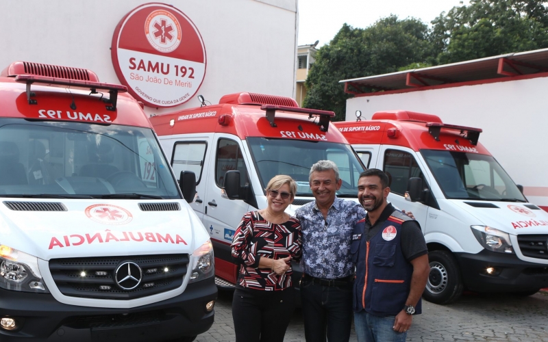 Baixada Fluminense recebe novas ambulâncias do SAMU 192