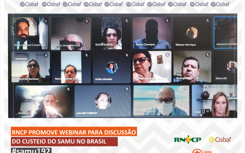 Cisbaf participa de reunião com RNCP e Consórcios que fazem gestão dos Samus em todo o Brasil