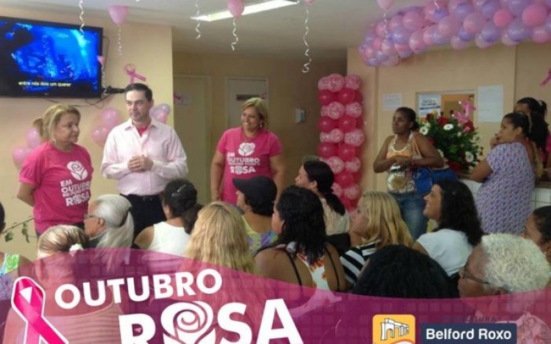 Belford Roxo se mobiliza para celebrar campanha ‘Outubro Rosa’