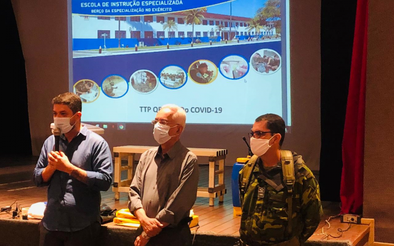 Combate à Covid-19: Funcionários da Prefeitura de Queimados são capacitados pelo Exército Brasileiro