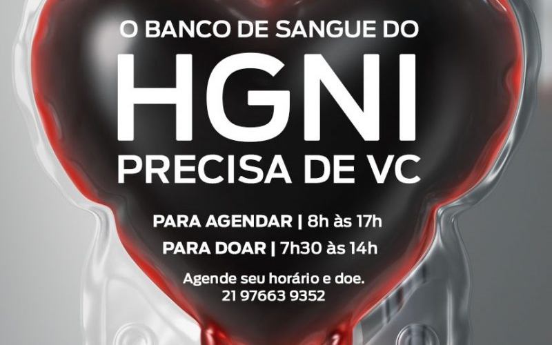 HGNI amplia doação de sangue com hora marcada para aumentar estoque   