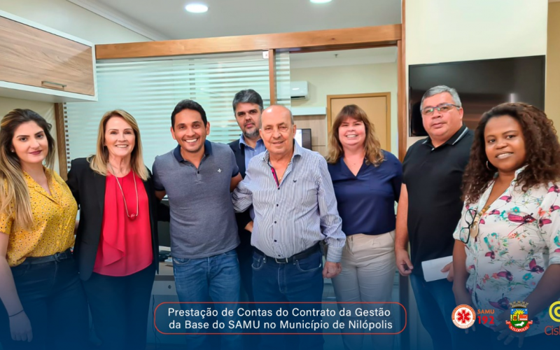 CISBAF REALIZA REUNIÃO DE PRESTAÇÃO DE CONTAS DE CONTRATO DE GESTÃO DA BASE DO SAMU NO MUNICÍPIO DE NILÓPOLIS