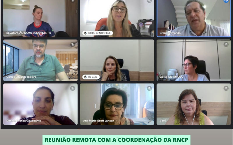 CISBAF PARTICIPA DE REUNIÃO COM RNCP ALINHAMENTO DE AGENDA COM MINISTÉRIO DA SAÚDE 