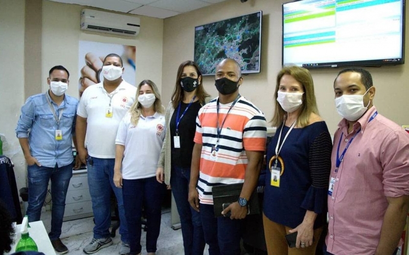 Equipe do SAMU Rio visita central da Baixada Fluminense